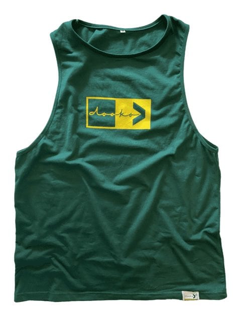 green and yellow tank top